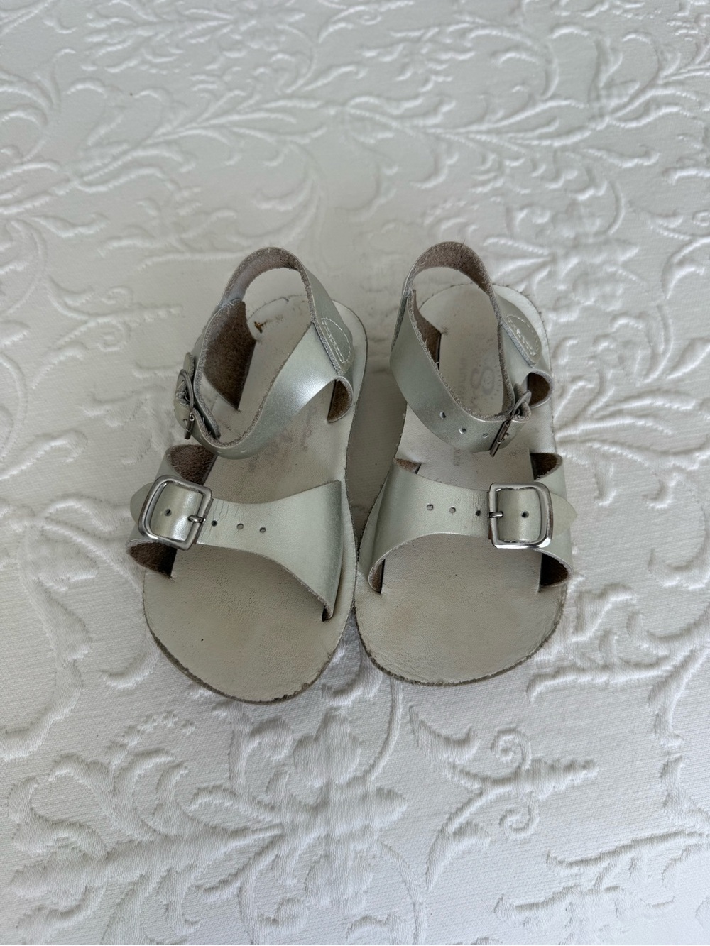 Silver Sun San Sandals Size 8